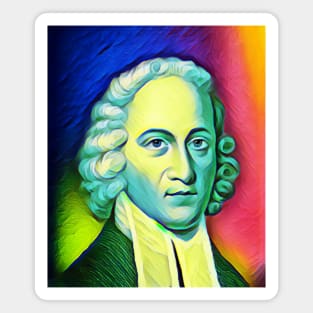 Jonathan Edwards Black And White Portrait | Jonathan Edwards Artwork 7 Magnet